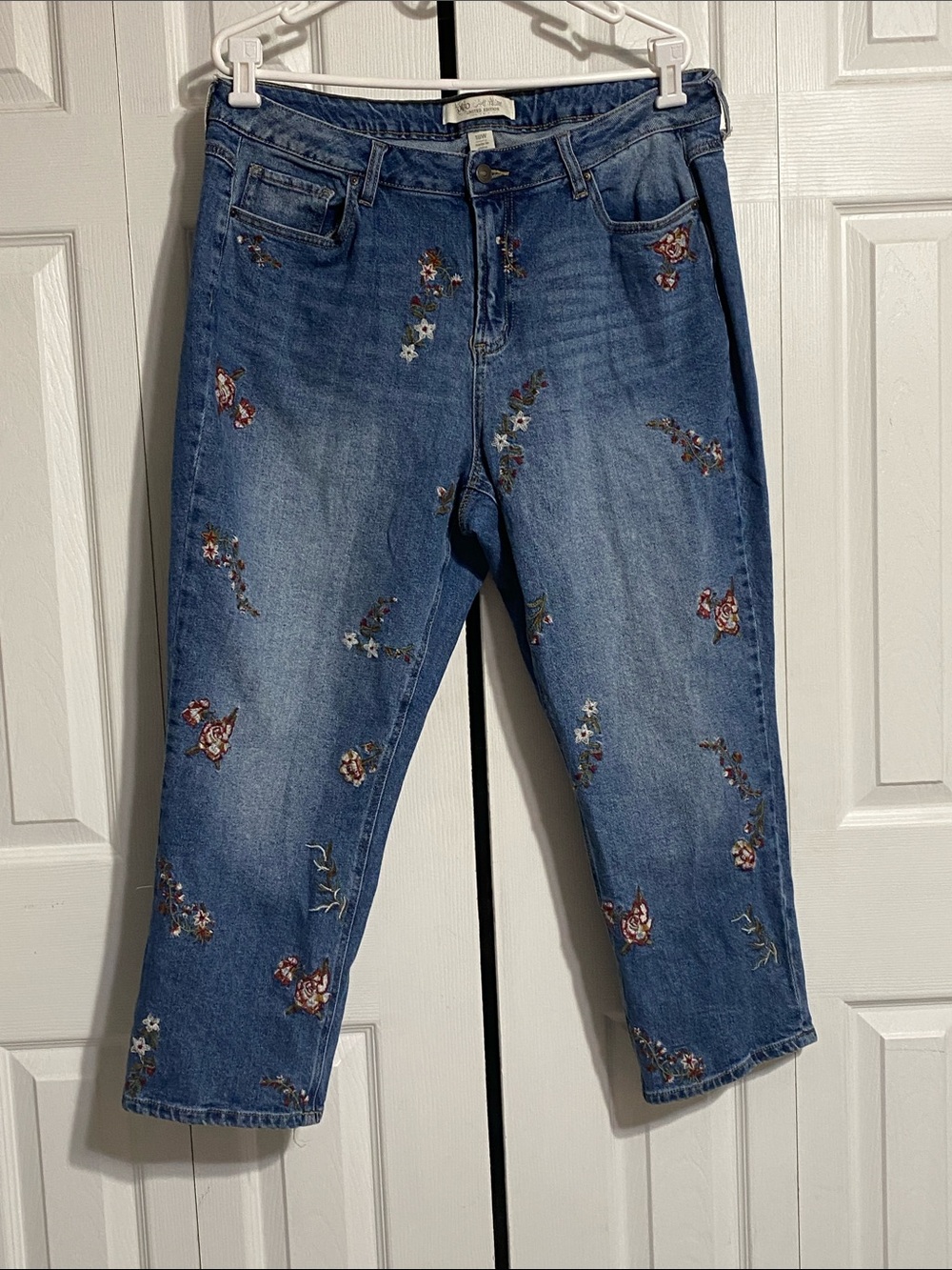Cato Collection Limited Edition embroidered floral Jeans pants size 18W